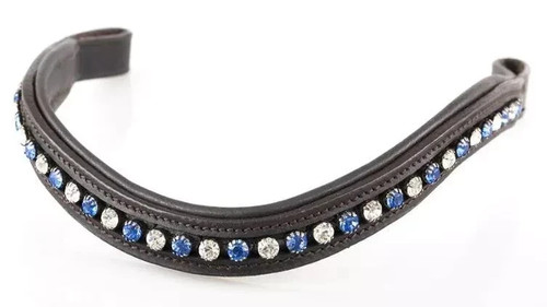 Blau weiß 6mm kristall - 6mm, leder