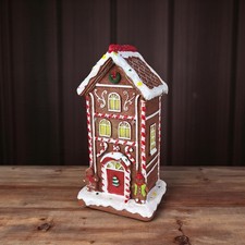 Deko lebkuchenhaus 22cm mit - lebkuchenhaus,