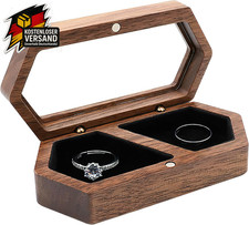 Walnuss Holz Ringbox Hochzeit