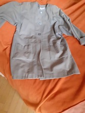 Mantel Damen Hopsack grau