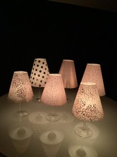 Weinglas Lampenschirm Deko