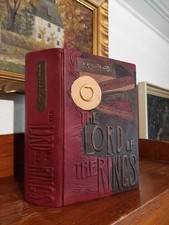 TOLKIEN LORD OF THE RINGS Der Herr der Ringe LEDER HANDEINBAND Designer Binding