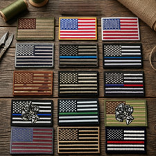 USA American Flag Patches