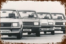 Blechschild OPEL ASCONA REKORD
