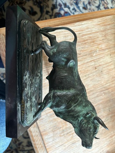 Bronzefigur kampfstier salida - kampfstier,