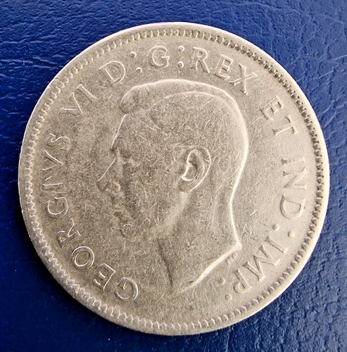Silver coin 25 cents - –,