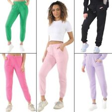 Enzo Damen Jogginghose Damen Bündchen Freizeithose Vlies Lounge Trainingshose