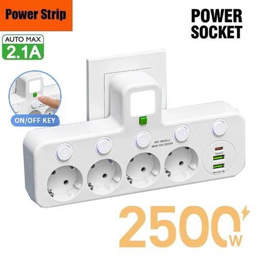 Steckdosenleiste mit usb - mit,