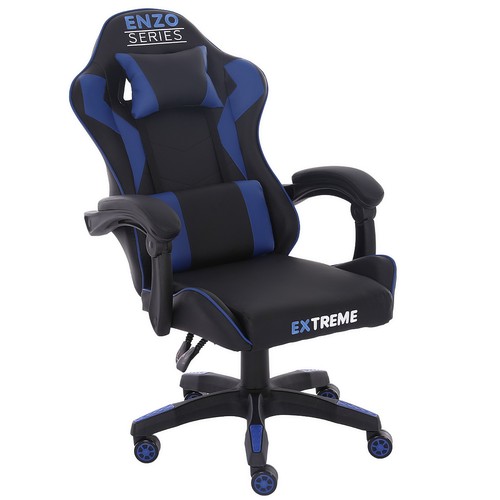 Gamingstuhl enzo schwarz - enzo, schwarz/blau