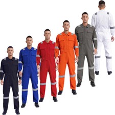 Männer Overalls Strampler Arbeitskleidung Multi-Pocket Jumpsuit Lange Ärmel