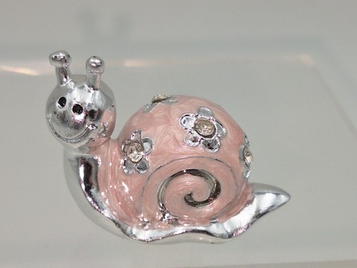 Schnecke rosa silber - , mit