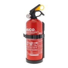 Auto Feuerlöscher Kompaktlöscher ABC 1 KG mit Halterung Manometer EN3 VAICO