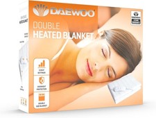 Daewoo DOPPEL Heizdecke 3 Stufen beheizt unter Bett Winterwärmend - 85W