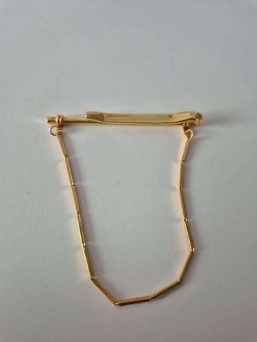 Krawattennadel goldfarbig mit