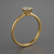 Verlobungsring 585 Gelbgold