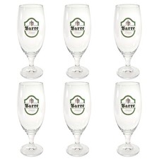 6x Barre Bräu Bierglas Glas