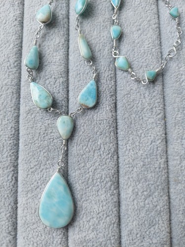 Larimar halskette echt - echt, 💙