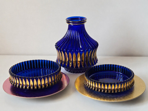 Walther glas schale vase - walther,