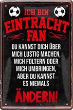 Blechschild Fußball Hier