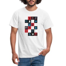 Die Drei Fragezeichen Kacheldesign Männer T-Shirt