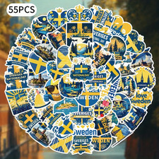 55 tlg Stickerset Schweden
