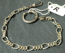 Alte silberne Taschenuhrkette