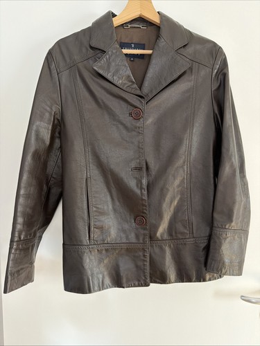 Trussardi lederjacke braun - lederjacke,