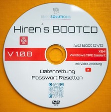 Hiren´s Hiren Boot CD 1.0.8 DVD Datenrettung Passwort Reset Reparatur Windows 11