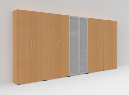 Büro schrankwand basis - schrankwand,