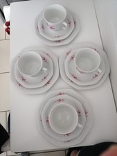 4 X Kaffeegedeck Von Seltmann Weiden Rote Blume