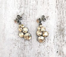 Konplott Ohrringe "Petit Glamour" Champagner Metall silbern Glitzer Party 