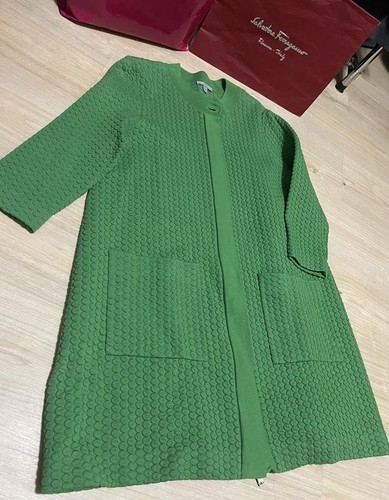 Women cos coat green - coat,