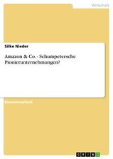 Amazon & Co. - Schumpetersche Pionierunternehmungen? | Buch | 9783640400119