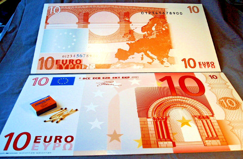 Euro banknoten - euro, xl-banknoten