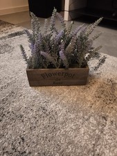Deko Blumen Lavendel Im Holzkasten