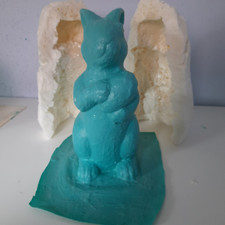 Latex form gießform grosser Hase mit Ei Mold
