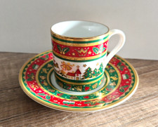 2tlg. Porzellan Mokkatasse -