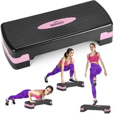 Gymtek® Aerobic Stepper, Step, Steppbrett, Step Trainer 2 Stufen 10-15 cm 100 kg