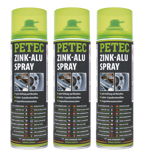 Petec zink alu spray - 3x,