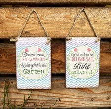 Schild set gartenschild - schild,