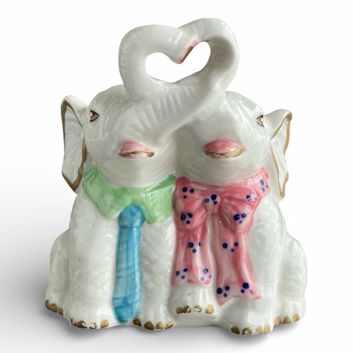 Vintage porzellan elefant - vintage,