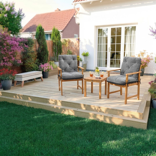 Textil gartenstuhlauflagen - 4l,