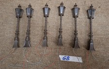 (G8) Busch? 6 Stk. Parklaternen, Straßenlampe braun Spur G für LGB