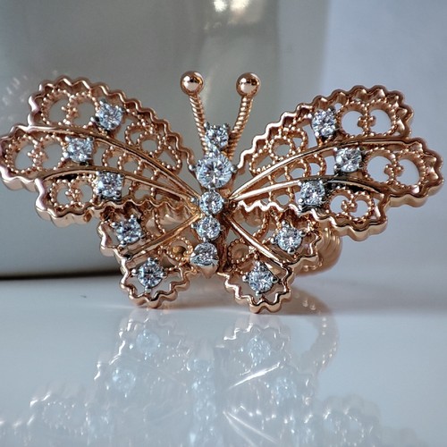 Ring schmetterling zirkonia - ring,