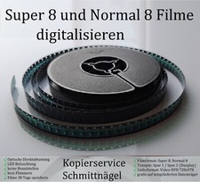 Digitalisieren Super 8 oder Normal 8 Filme mit Tonspur / 15m/30m/60m/90m auf DVD