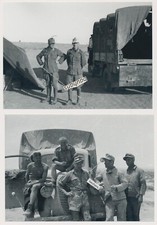 2 x Repro Foto DAK Afrikakorps, Wehrmacht LKW  (3899a)