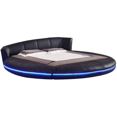 Rund design betten leder - rund,
