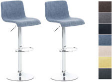 2er Set Barhocker Hover Stoff mit Lehne Tresenhocker Thekenhocker Hocker