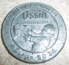 alte Werbung Reklame Plakette