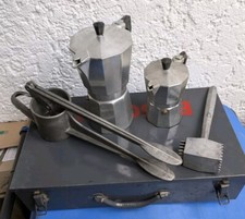 2 Espresso Mokka Kaffee Kocher Spätzledrücker Fleischklopfer Aluminium 